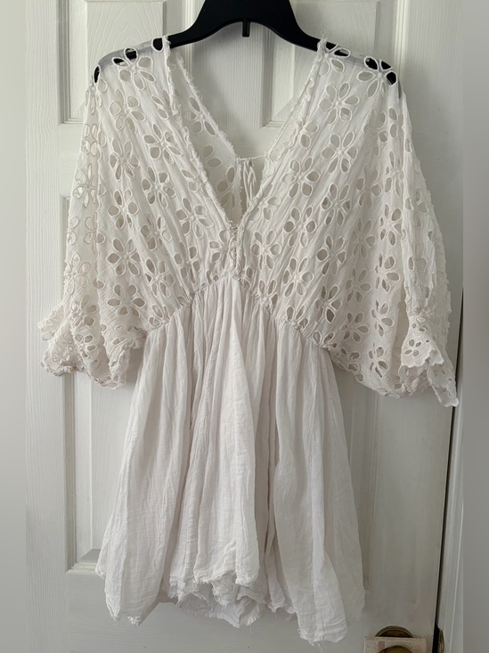 Free People Dresses & Skirts - Free People White Eyelet Boho Dress